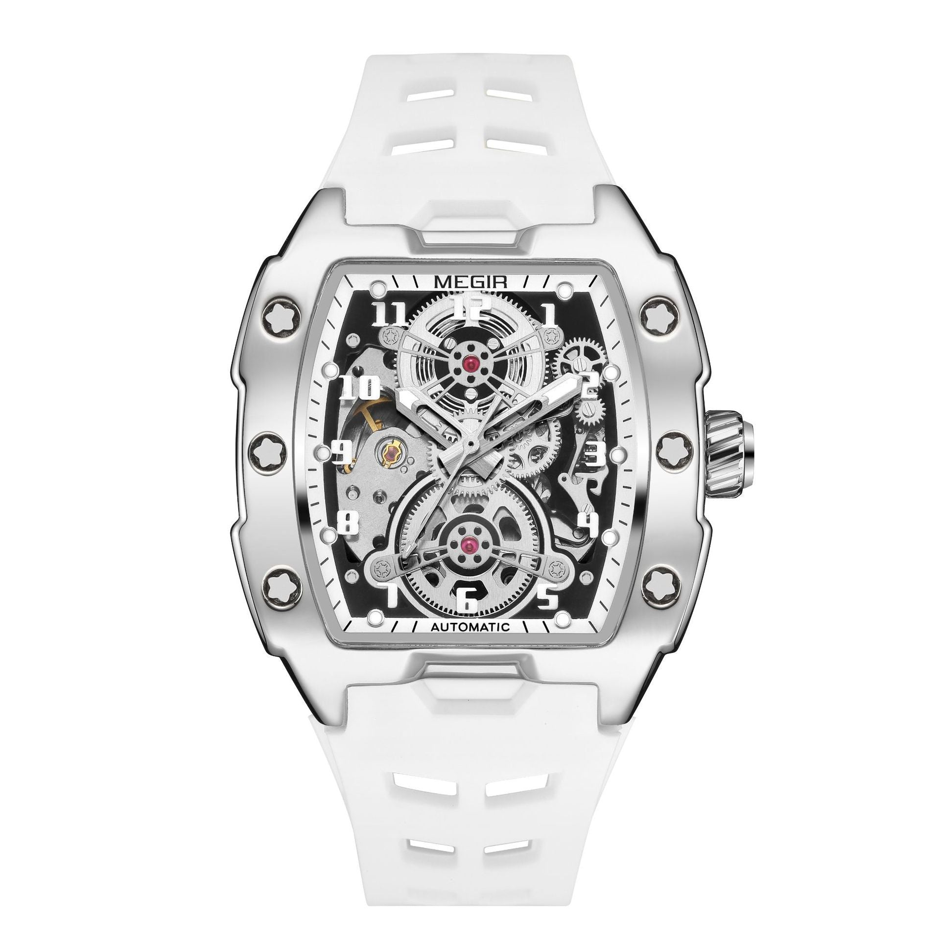 Kenike waterproof barrel watch white variant