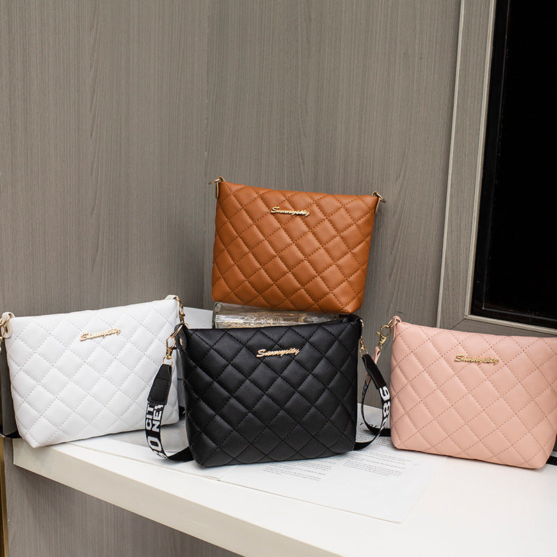 Kenike small embroidered chain messenger bag colour options
