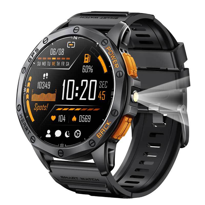 Kenike K67 Bluetooth calling compass AMOLED smart watch front view
