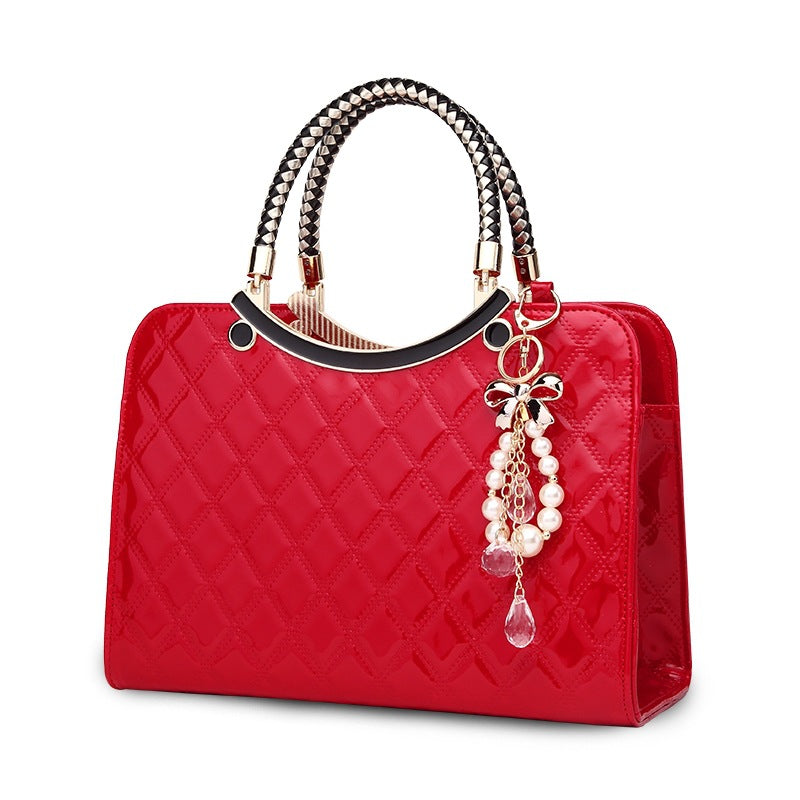 Kenike red Lingge shoulder messenger bag variant