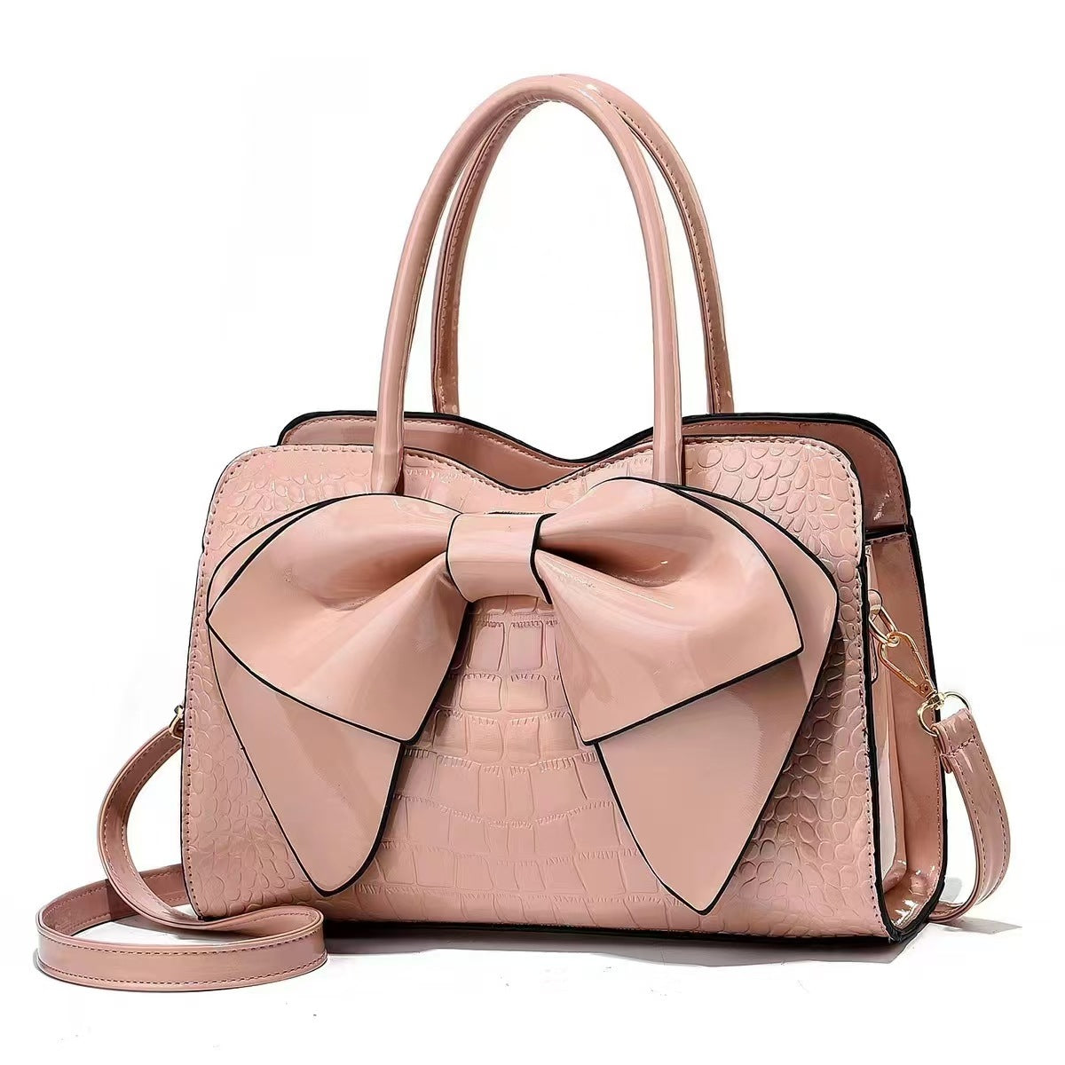 Kenike pink western style crossbody handbag 30x13x20 variant