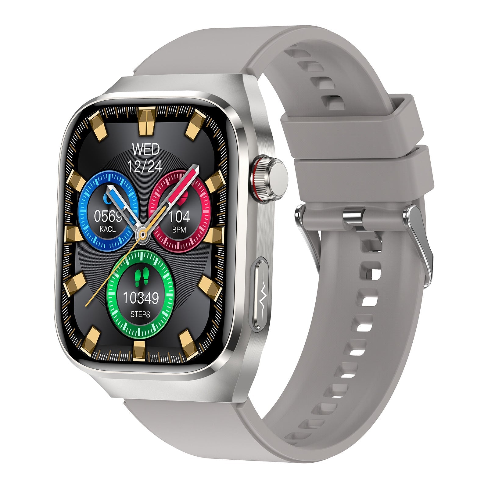 Kenike Bluetooth smart watch silver frame variant