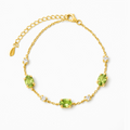 Peridot Bracelet in 18k Gold Vermeil