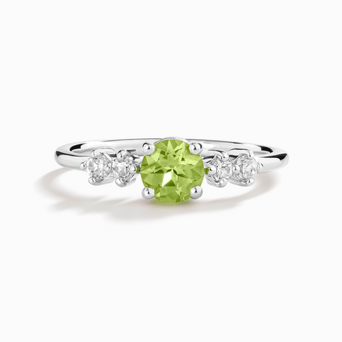 Vianne Jewellery peridot five-stone ring in sterling silver product image