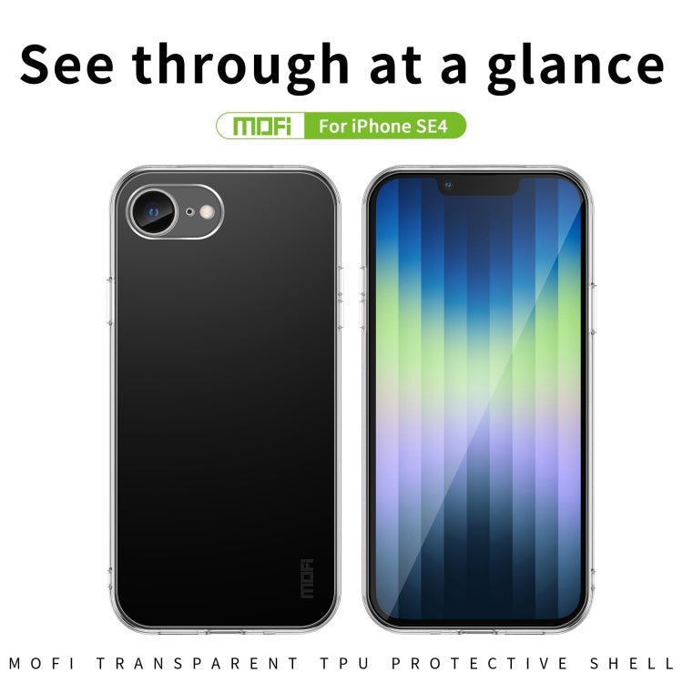 MOFI Ming transparent TPU iPhone case close up detail
