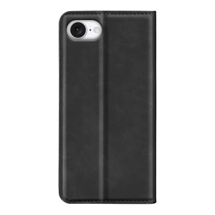 Retro magnetic leather iPhone case with card slot and wallet detail