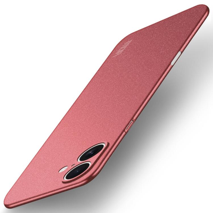 MOFI Fandun frosted ultra-thin iPhone 17 case in red