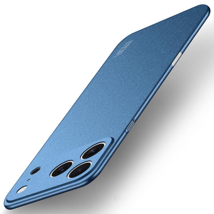 MOFI Fandun frosted ultra-thin iPhone 17 Pro Max case in blue
