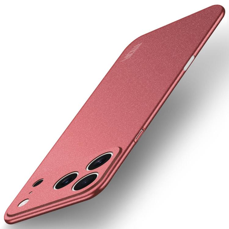 MOFI Fandun frosted ultra-thin iPhone 17 Pro Max case in red