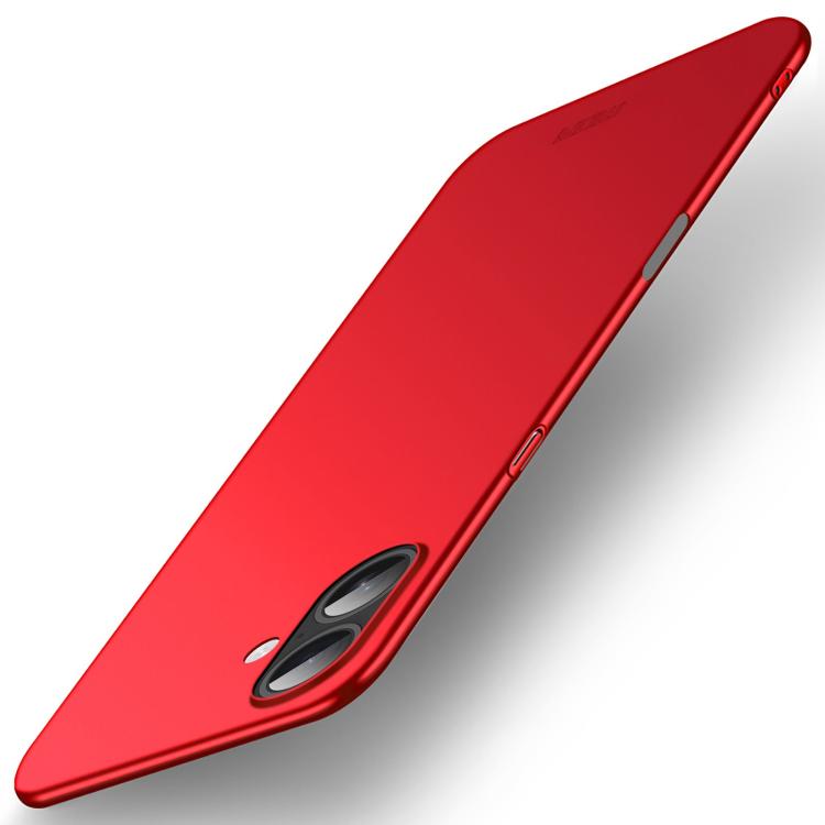 Mira Sales MOFI frosted ultra-thin hard PC iPhone 17 case in red
