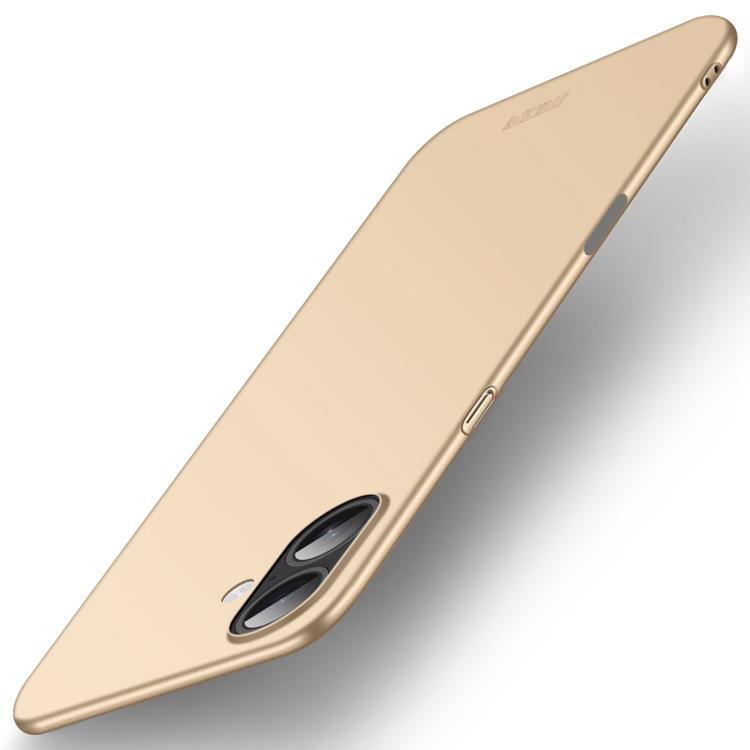 Mira Sales MOFI frosted ultra-thin hard PC iPhone 17 case in gold