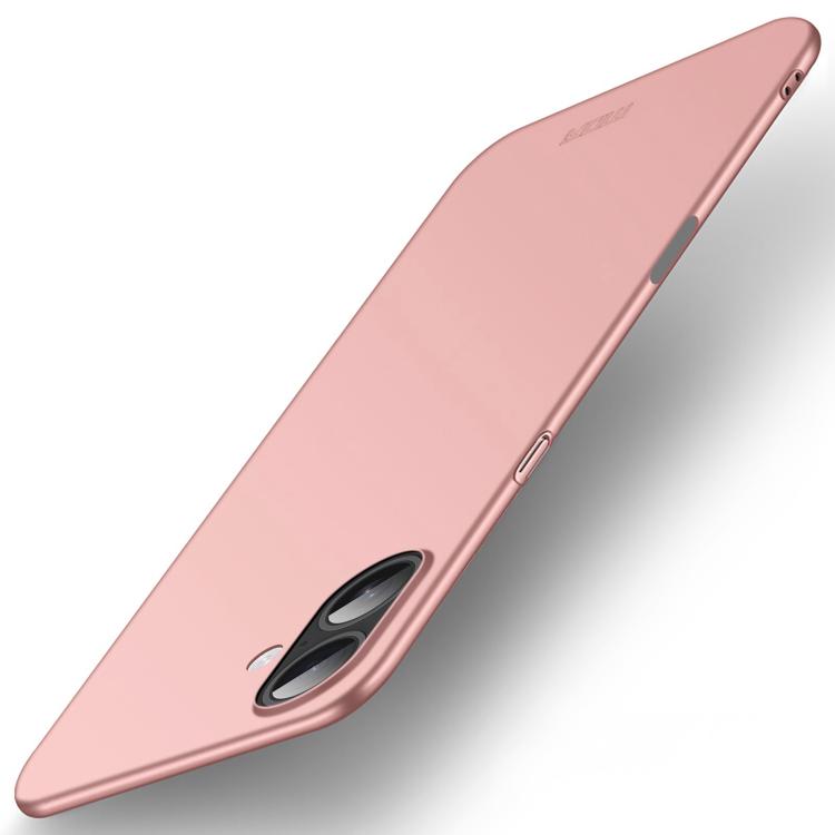 Mira Sales MOFI frosted ultra-thin hard PC iPhone 17 case in rose gold