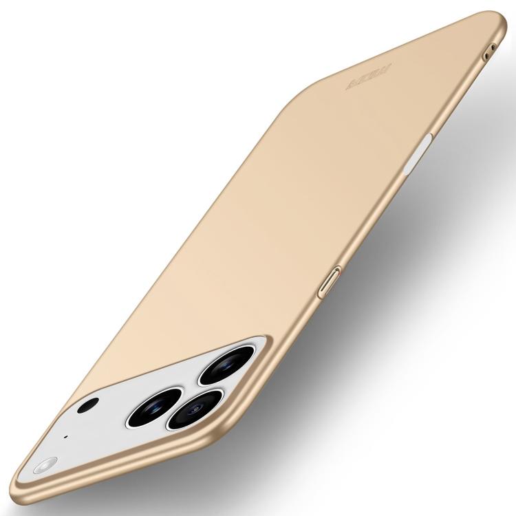 Mira Sales MOFI frosted ultra-thin hard PC iPhone 17 Pro case in gold