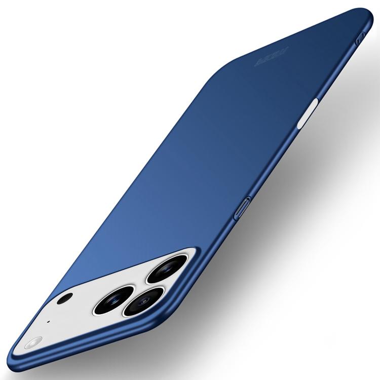 Mira Sales MOFI frosted ultra-thin hard PC iPhone 17 Pro Max case in blue