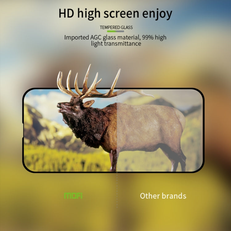 MOFI iPhone screen protector installation image