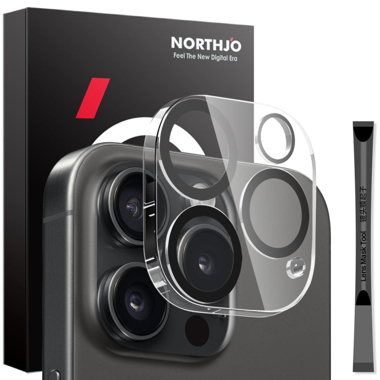NORTHJO tempered glass iPhone 15 Pro and 15 Pro Max camera lens protector