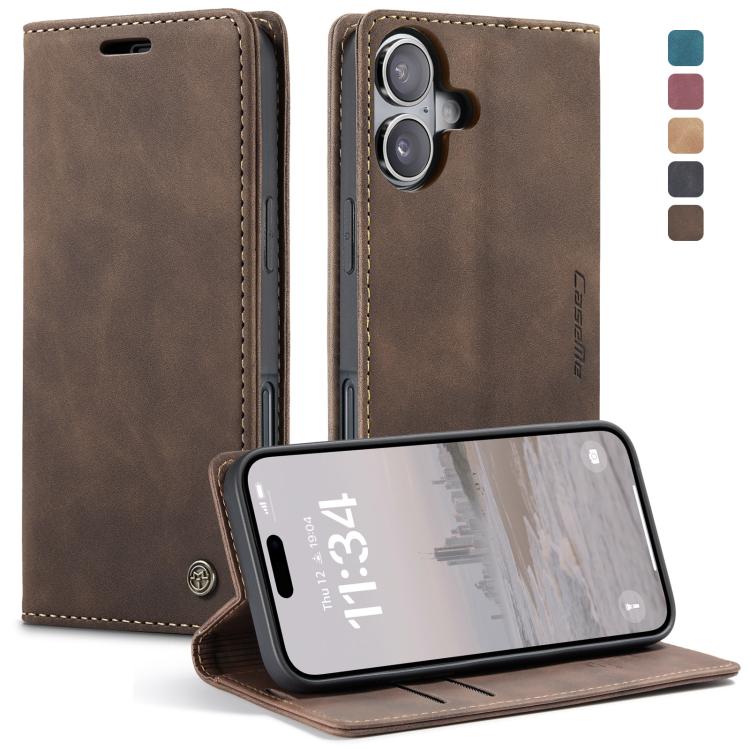 Coffee CaseMe 013 horizontal flip iPhone 17 wallet stand case