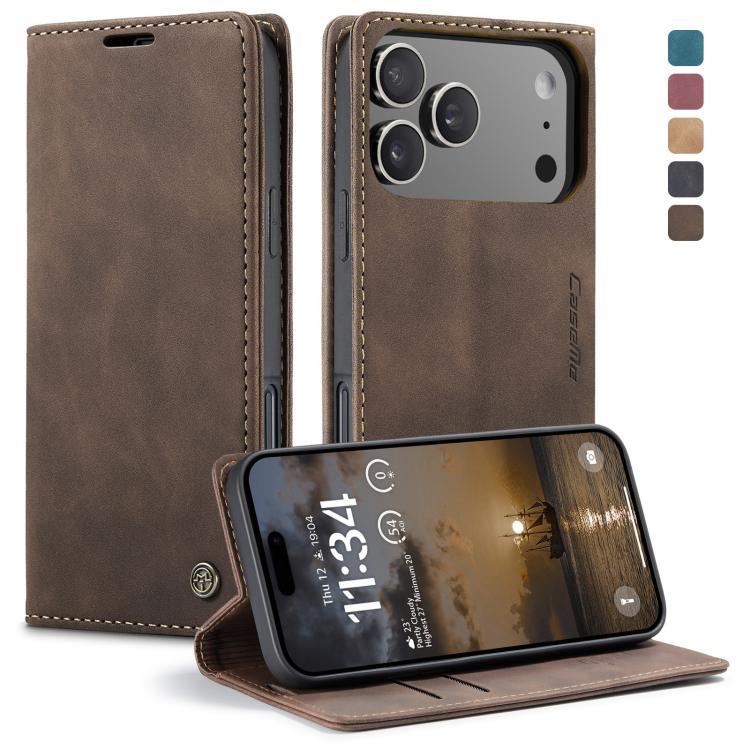 Coffee CaseMe 013 horizontal flip iPhone 17 Pro Max wallet stand case