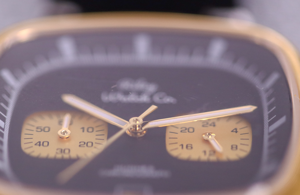 Gold chronograph watch product image