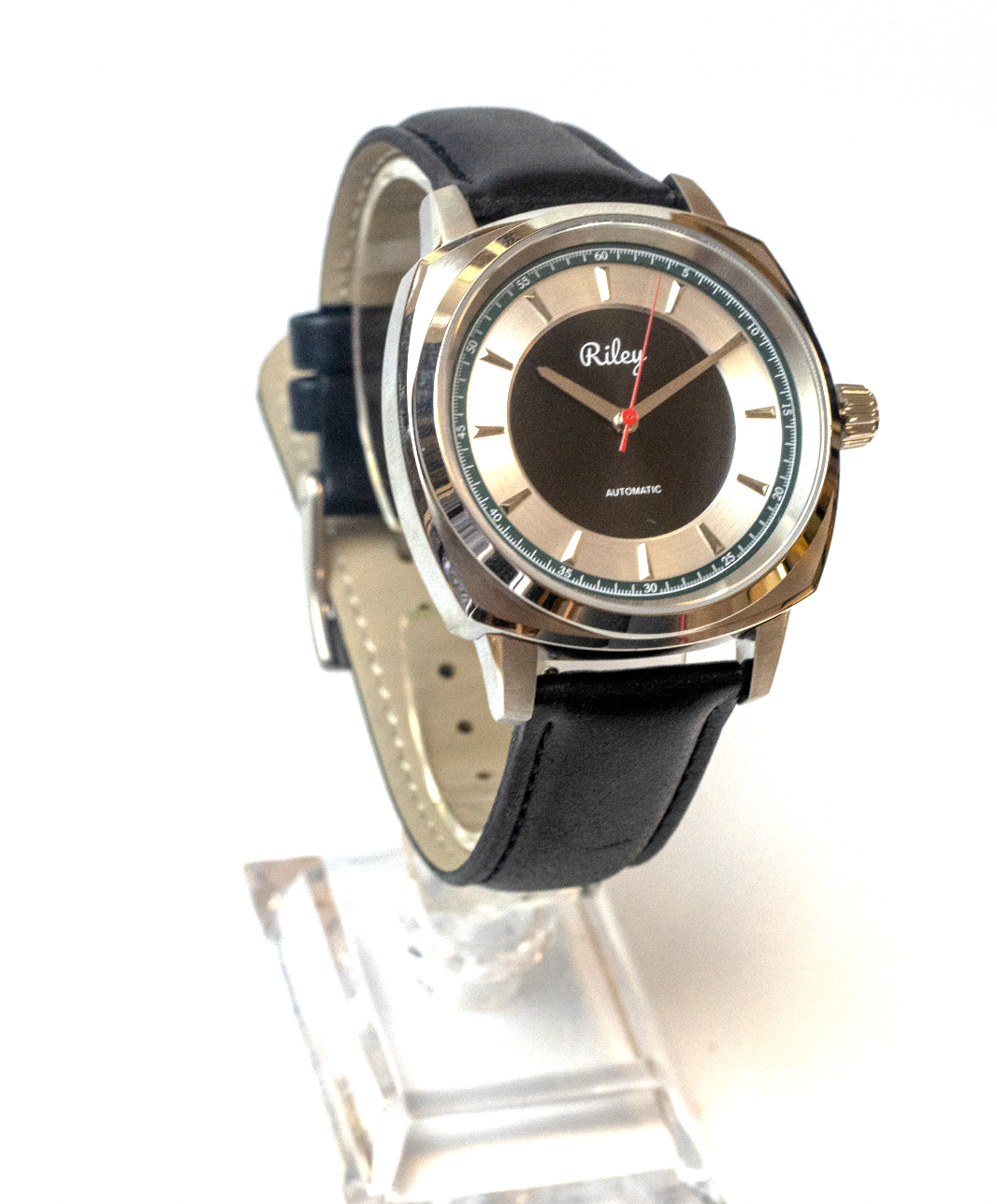 Riley Heritage Automatic watch dial close-up
