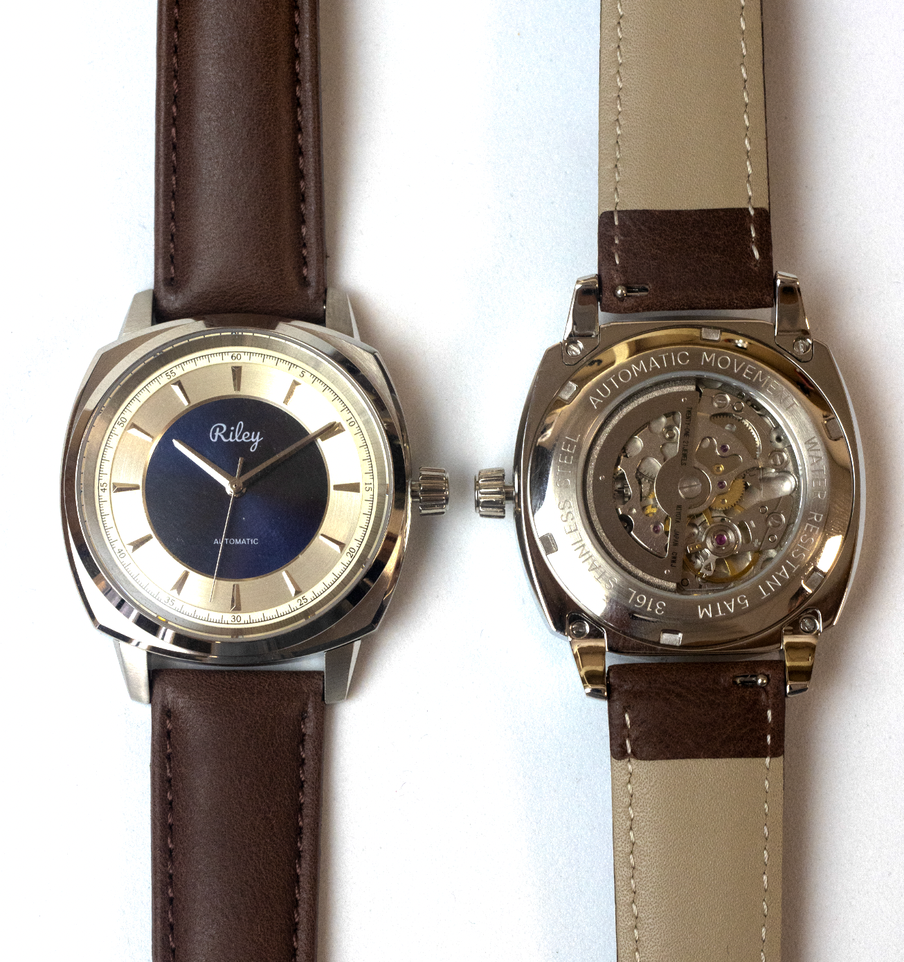 Riley Heritage Automatic watch movement detail image