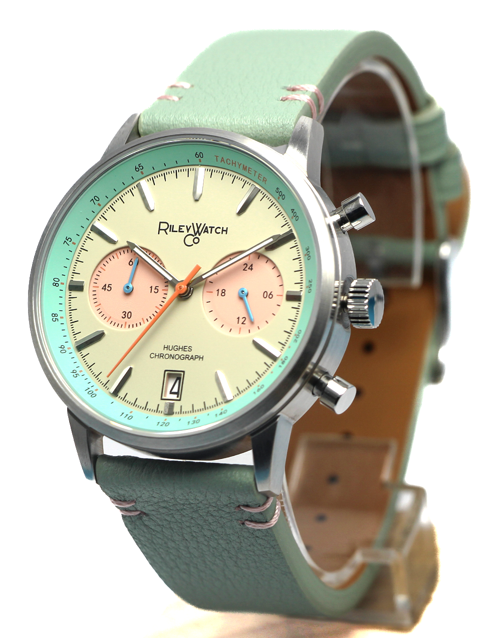 Riley Howard Hughes HH02 chronograph watch strap detail