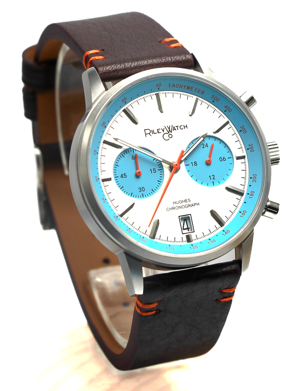 Riley Howard Hughes HH02 chronograph watch detail image