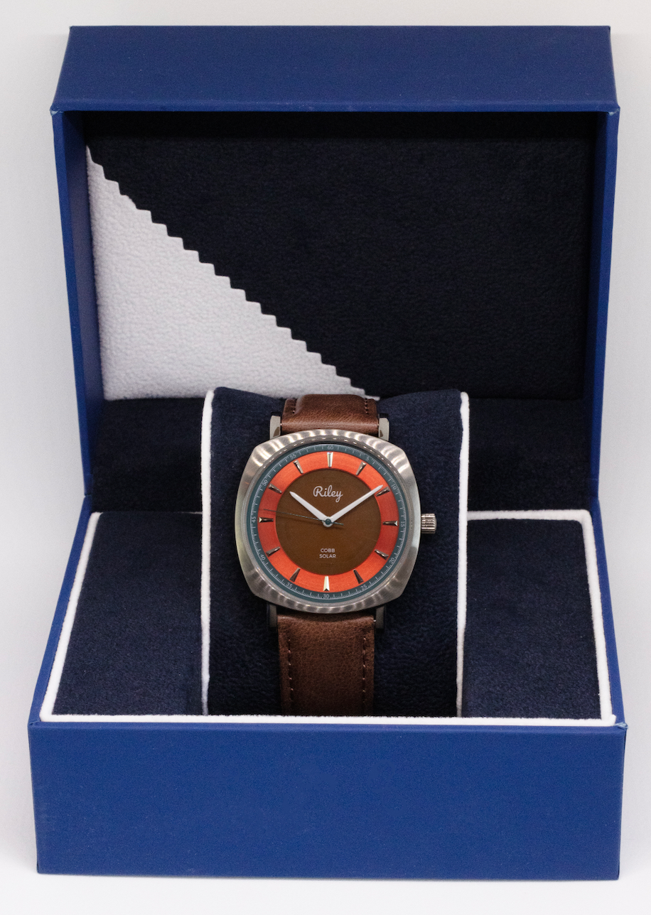 Riley Jerrie Cobb JC01 solar watch detail photo