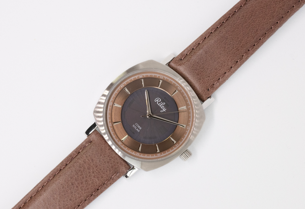 Riley Jerrie Cobb JC01 solar watch caseback detail