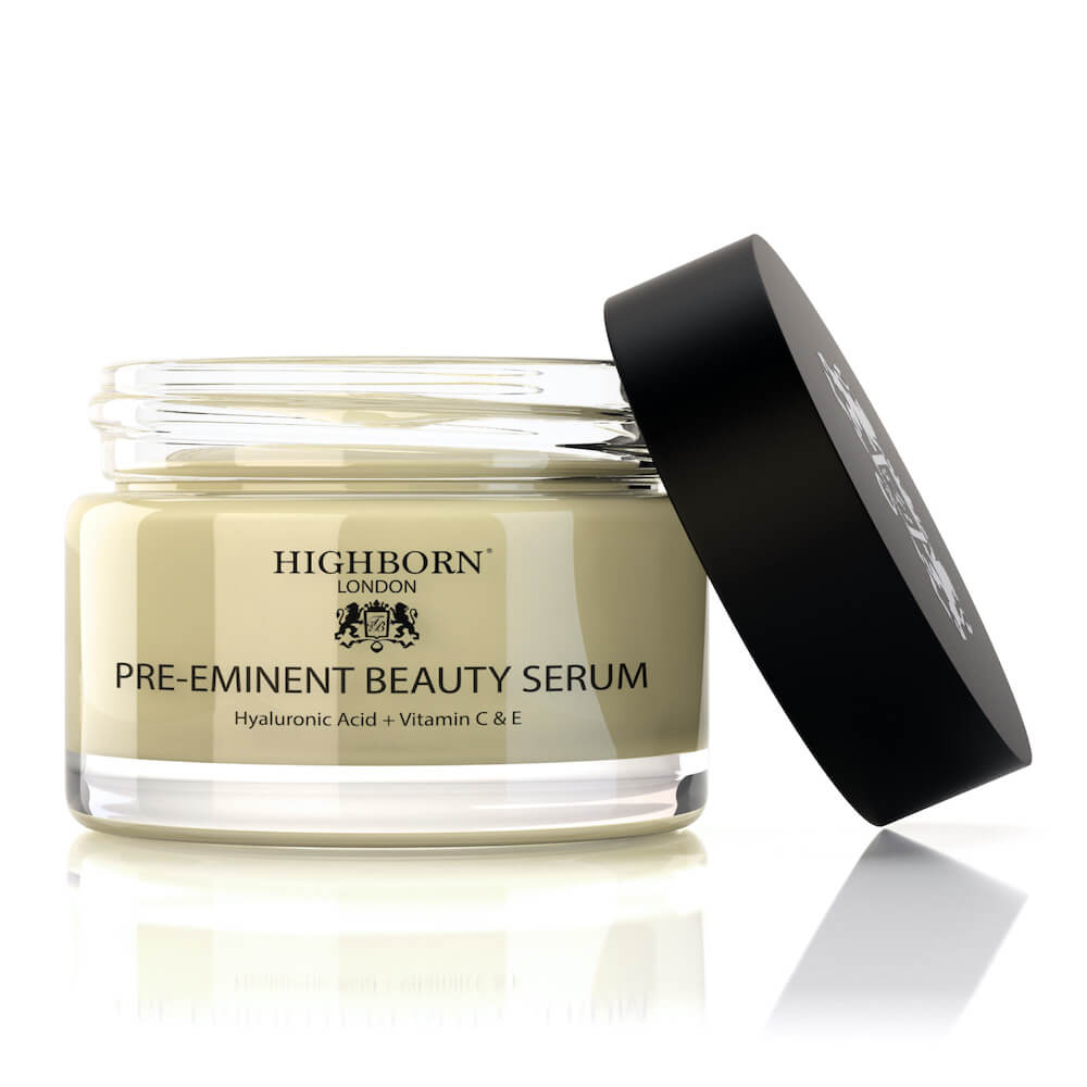 Highborn Pre-Eminent Beauty Serum jar on white background