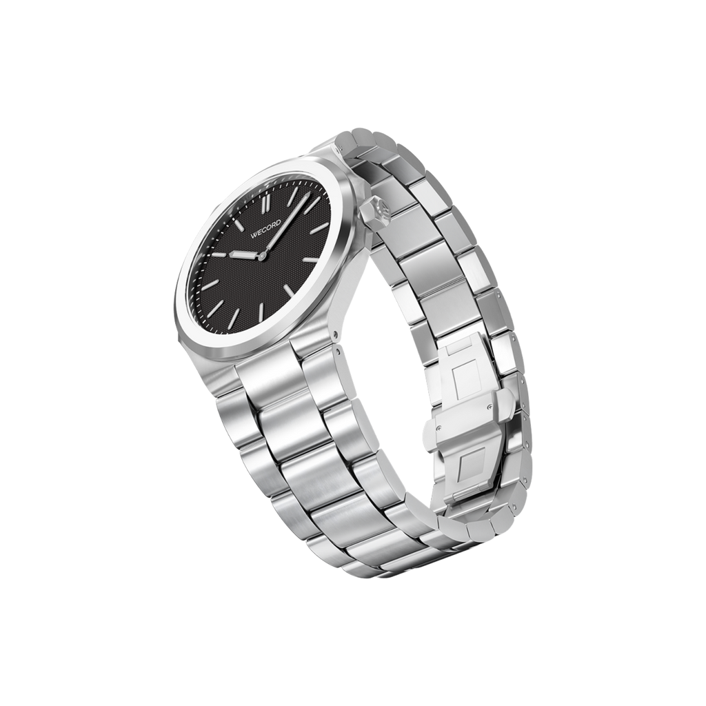 Wecord London Oliver Small watch side view in Black