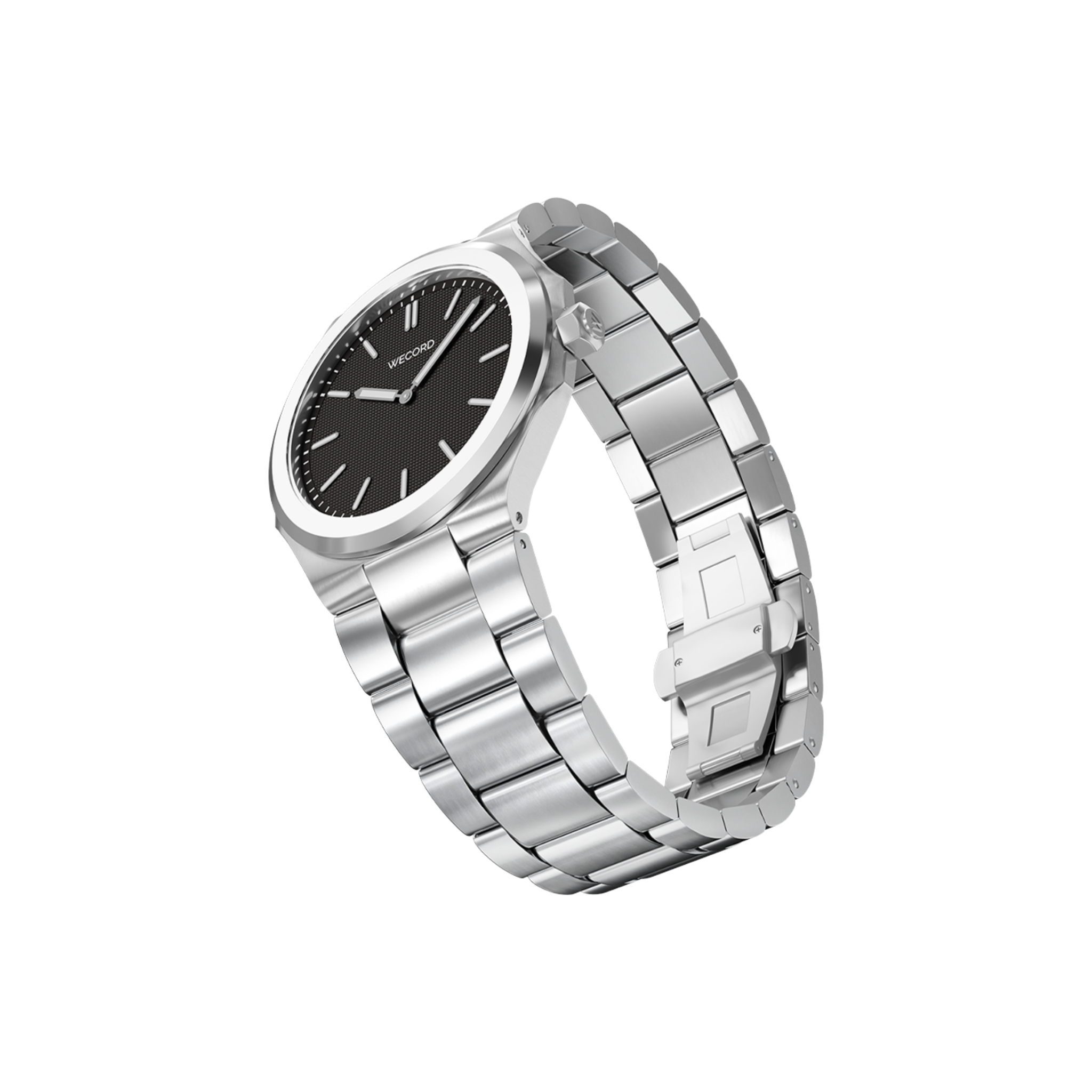 Wecord London Oliver Small watch side view in Black