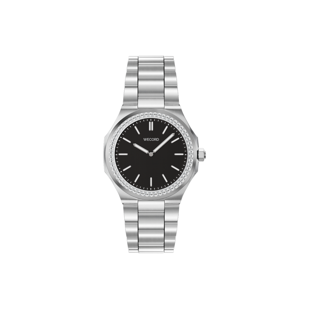 Wecord London Oliver Small Diamond watch in Black