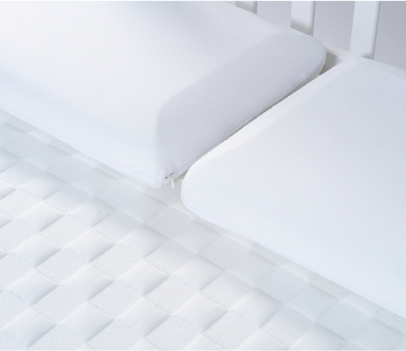 Two Levitex Sleep Posture Pillows on mattress