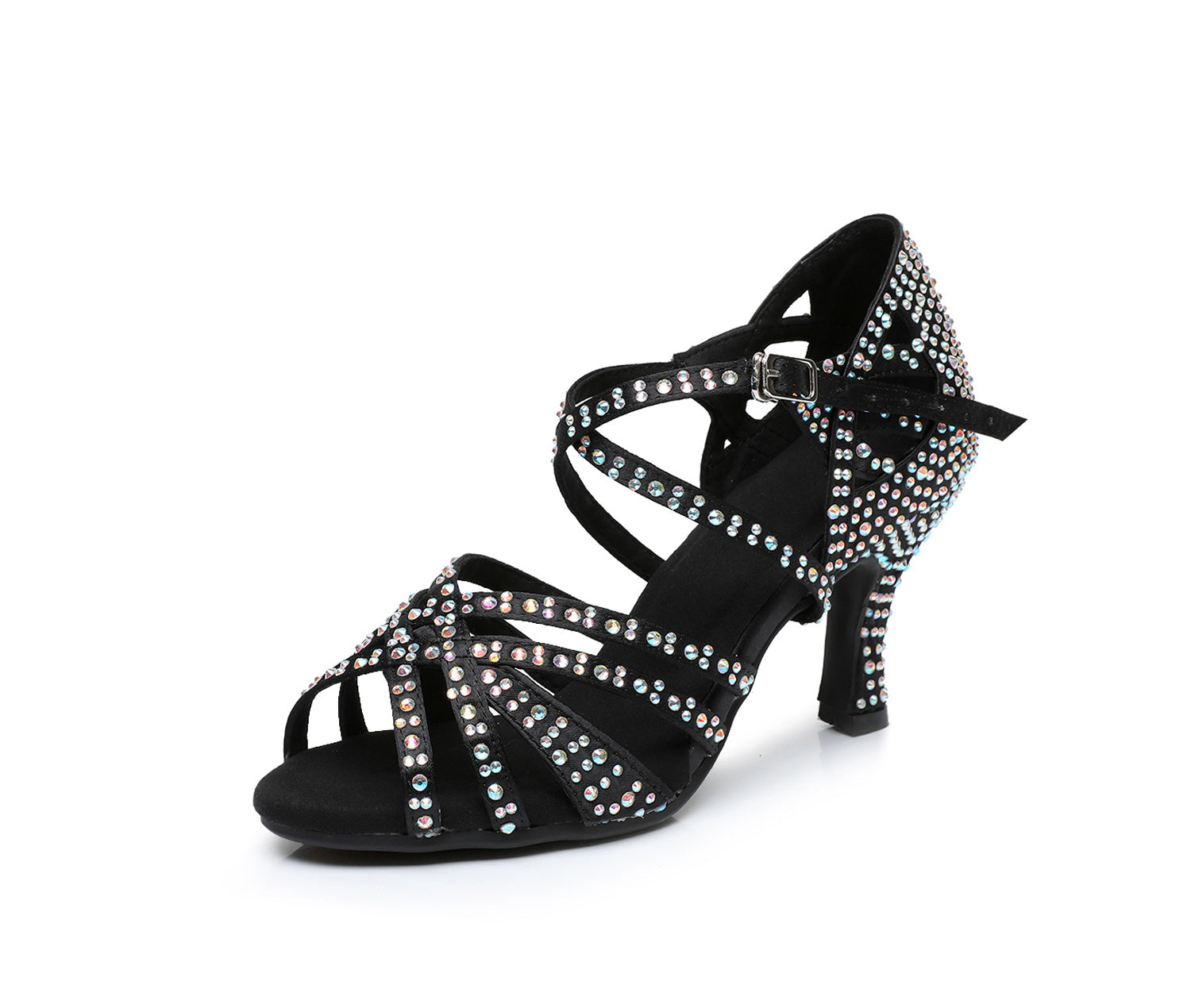 Kenike women's diamond Latin dance shoes final view