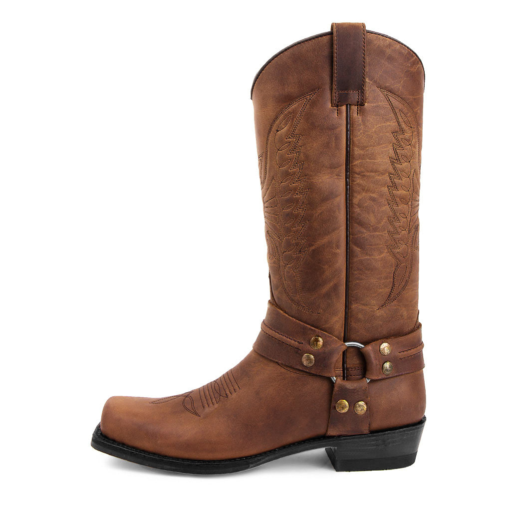 Kenike men's knight boots height-increasing sole close-up