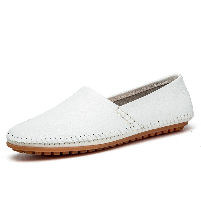 Kenike men's summer casual driving shoes perforated upper detail
