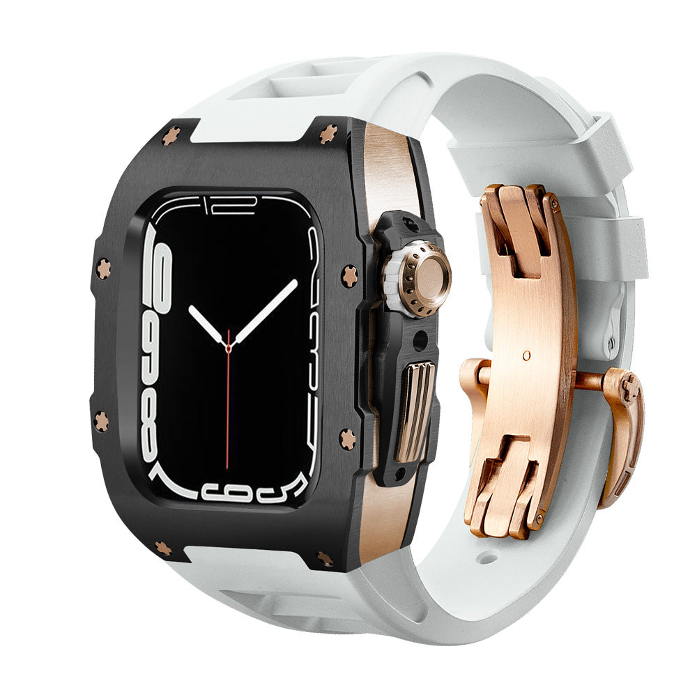 Kenike stainless steel protective watch case strap final view