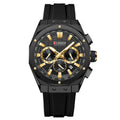 Kenike men's calendar quartz business watch gold green variant