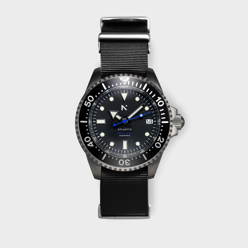 Rotate North Atlantic Dive Watch in Seal Black NATO