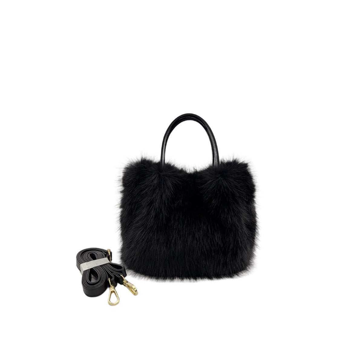 Kenike black women's faux fur-style tote bag variant