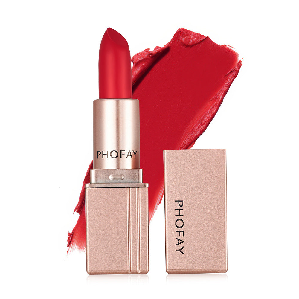 PHOFAY full coverage matte lipstick detail