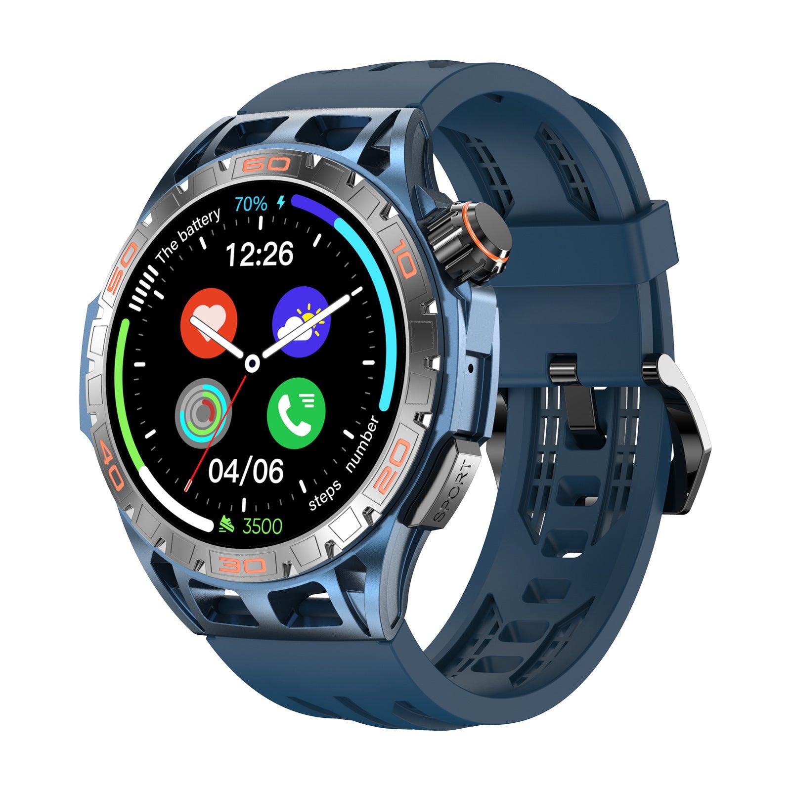 Kenike LA102 Bluetooth calling watch strap option
