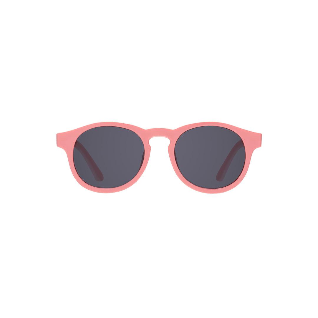 Babiators Eco Original Keyhole kids sunglasses in Seashell Pink 3-5 years flat lay