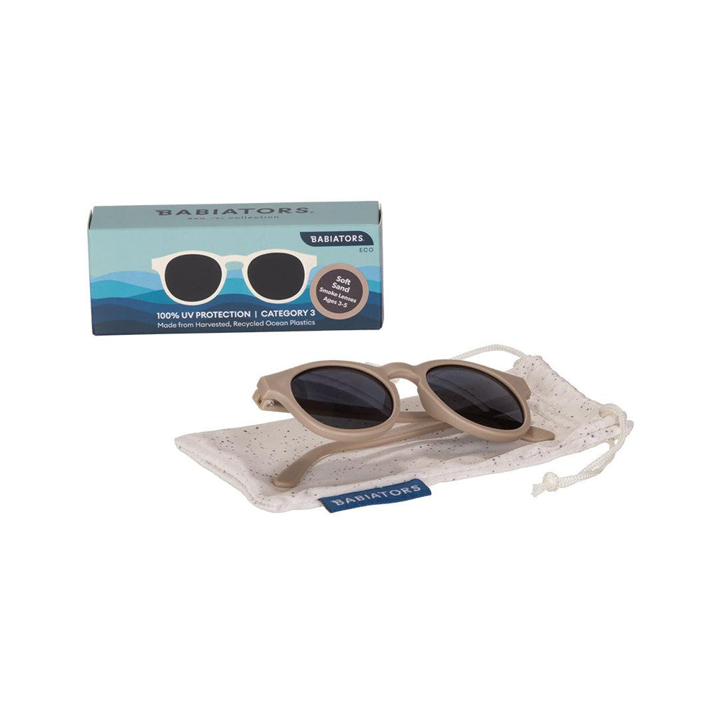 Babiators Eco Original Keyhole Soft Sand kids sunglasses front view