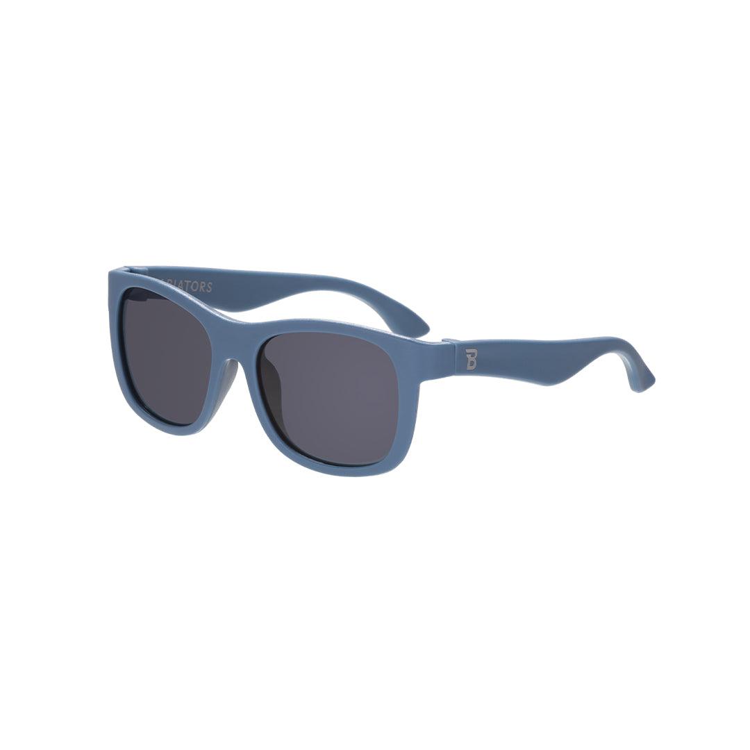 Babiators Eco Original Navigator kids sunglasses in Pacific Blue 0-2 years flat lay