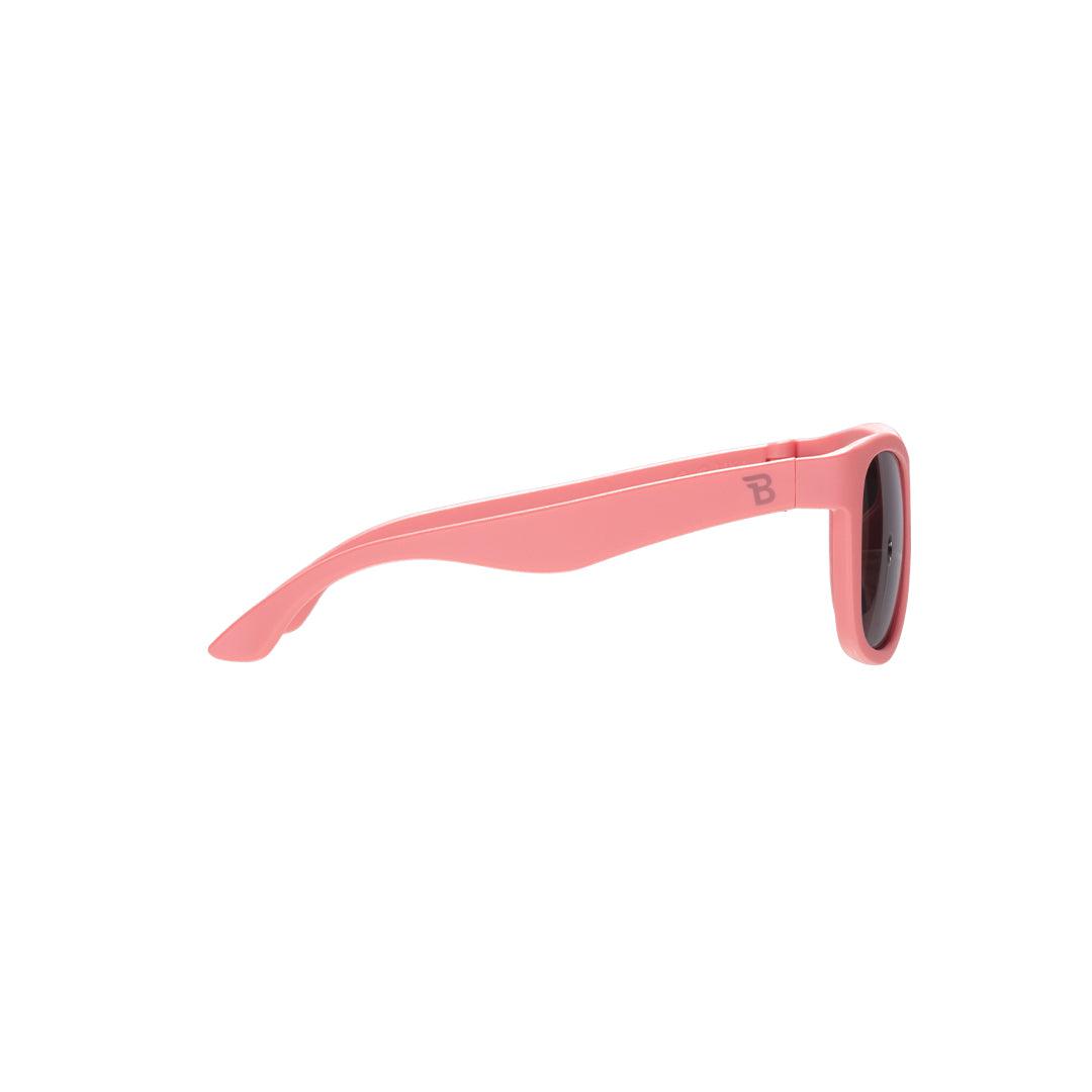Babiators Eco Original Navigator Seashell Pink kids sunglasses side view