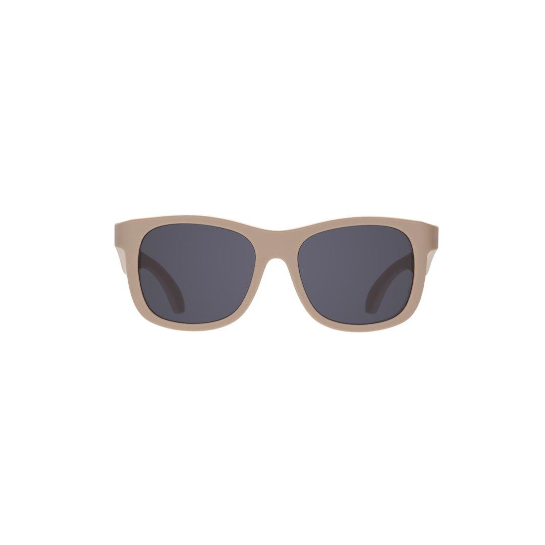 Babiators Eco Original Navigator kids sunglasses in Soft Sand 3-5 years flat lay