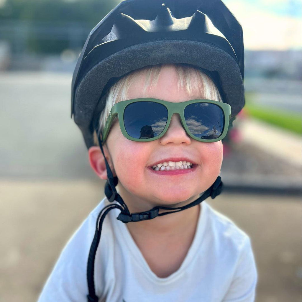 Babiators Eco Original Navigator Wild Moss sunglasses lifestyle image