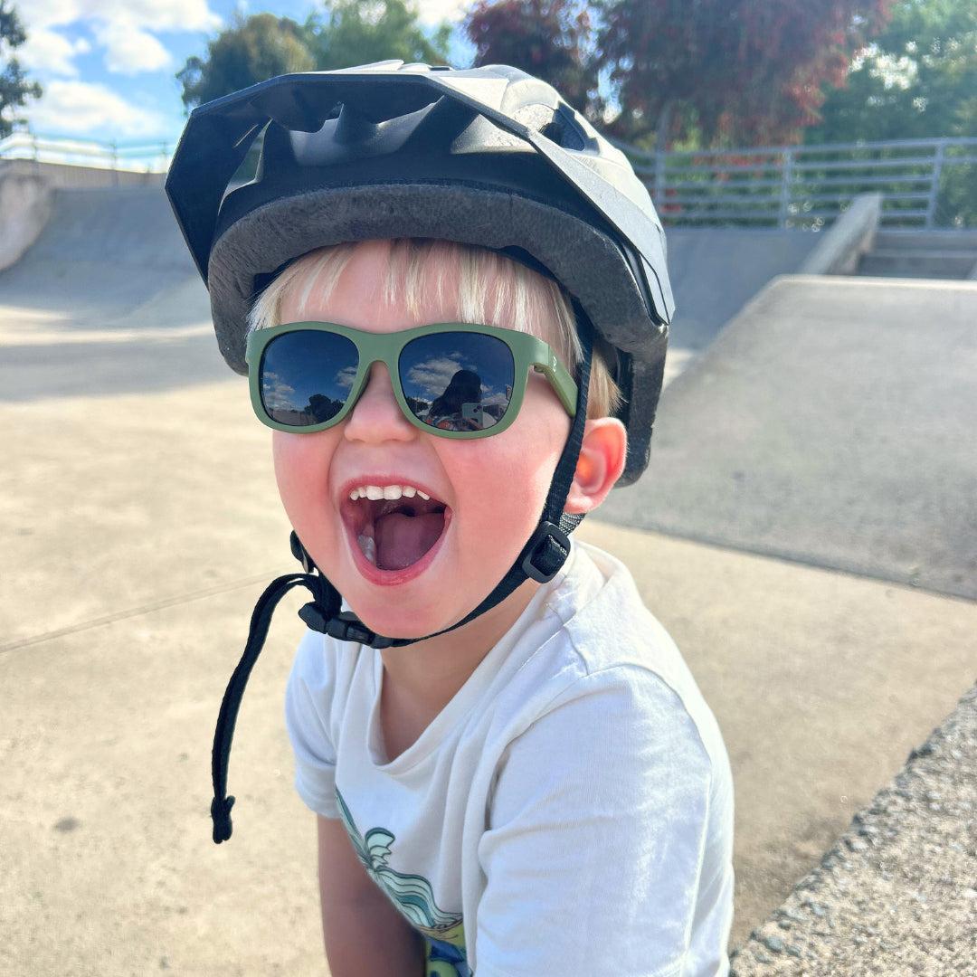 Babiators Eco Original Navigator Wild Moss sunglasses child lifestyle image